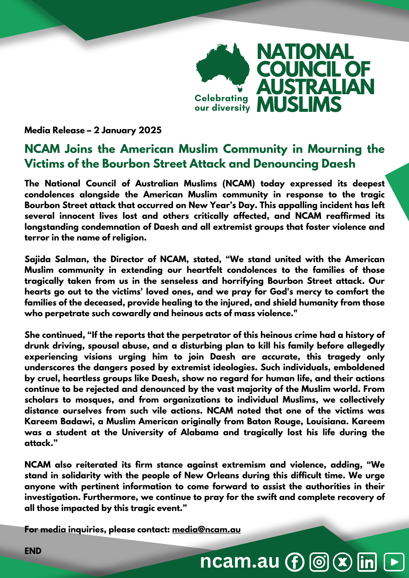 National Council of Australian Muslims (NCAM)
