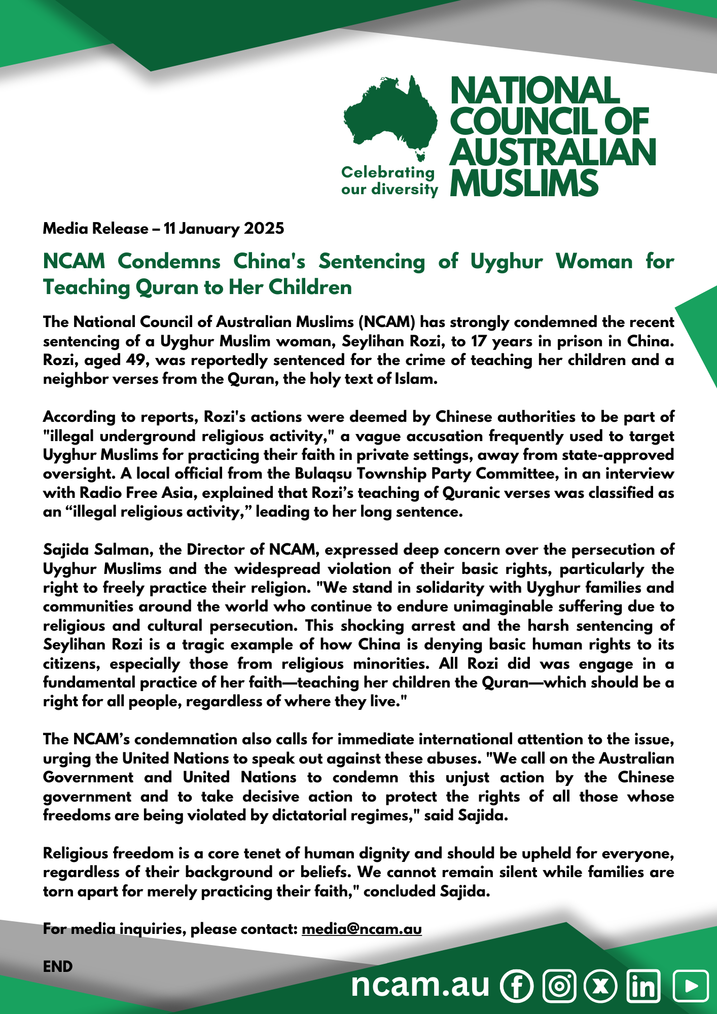 National Council of Australian Muslims (NCAM)